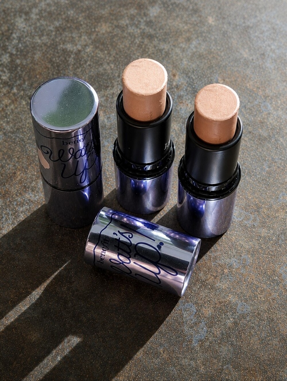 Lot of 3 Benefit Watt's Up Soft Focus Cream to Powder Highlighter Mini NEW! - Picture 2 of 4